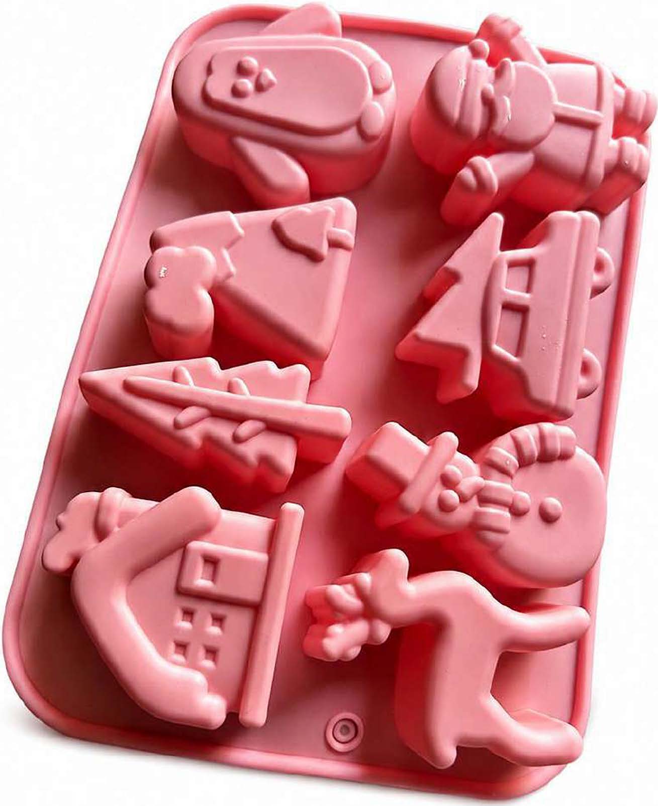 8 Cavity Christmas Santa Mould