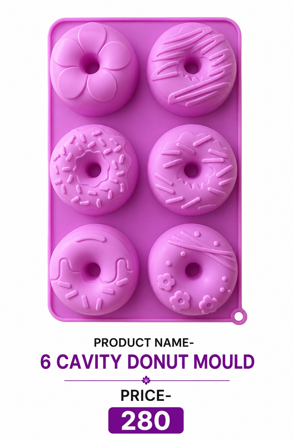 6 Cavity Donut Mould