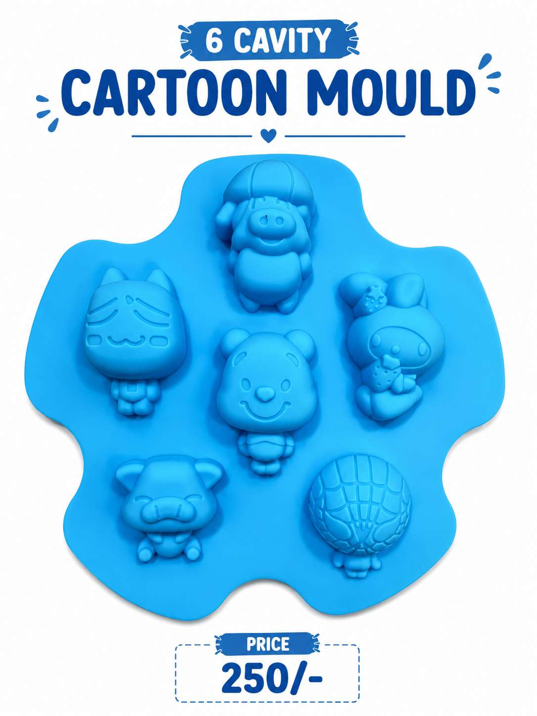 6 Cavity Cartoon Mould