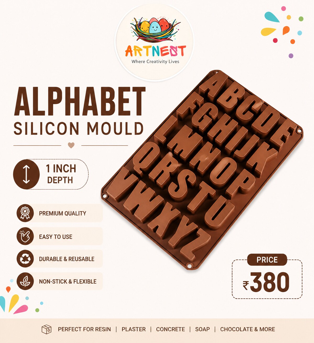 Alphabet Silicon Mould