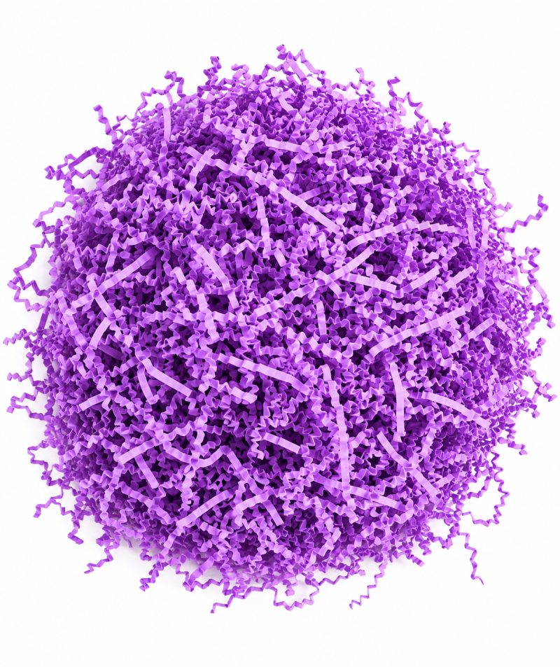 Purple Shredded Paper for Gift Packaging & Hamper Decoration