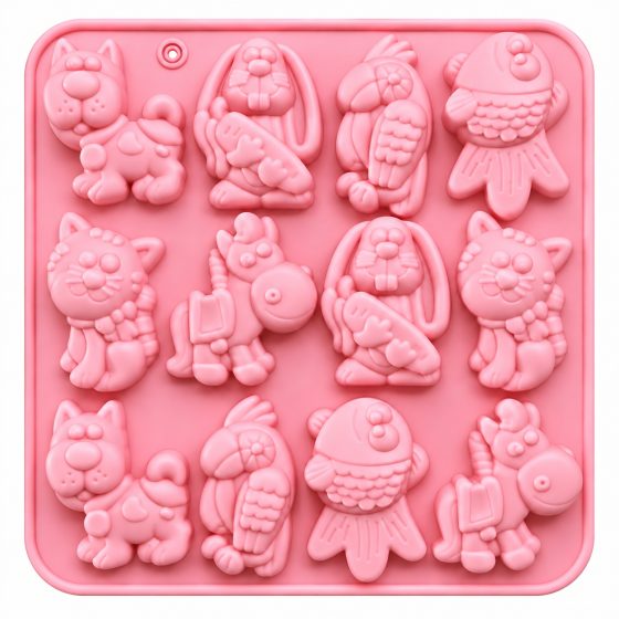 12 CAVITY DIFFRENT ANIMAL MOULD