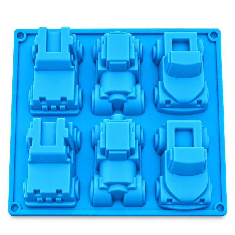 ArtNest India 6 Cavity Construction Vehicle Silicone Mould