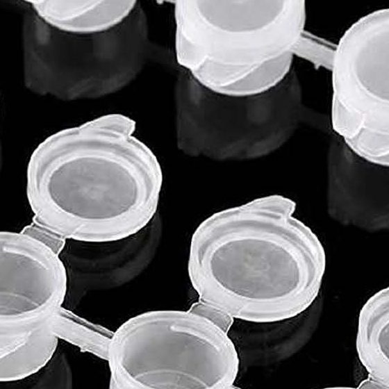 3 ML Empty Paint Pots Strip (6 pots)