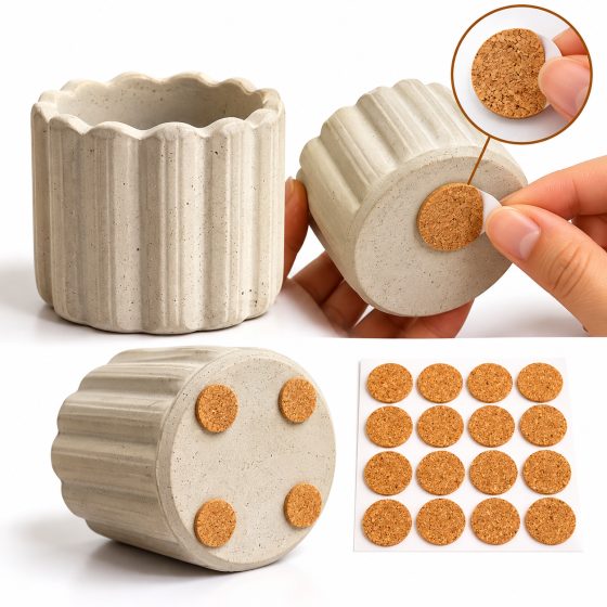 20mm Self-Adhesive Round Cork Stickers — image 1