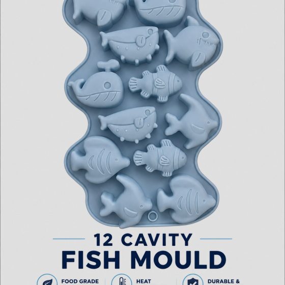 12 Cavity Fish Mould