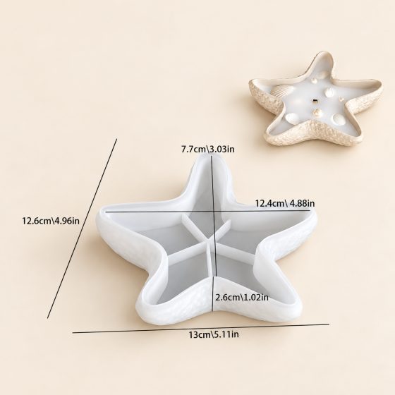 ArtNest Starfish Shape Bowl Silicone Mould — image 1