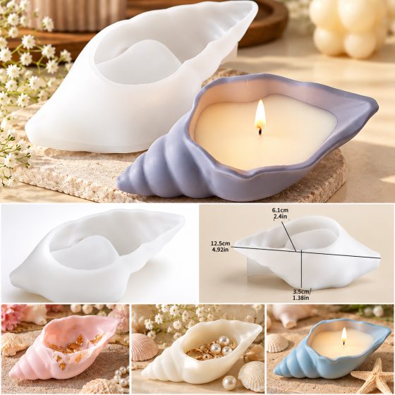 Shell Shape Bowl / Conch Shell Silicone Mould — image 2