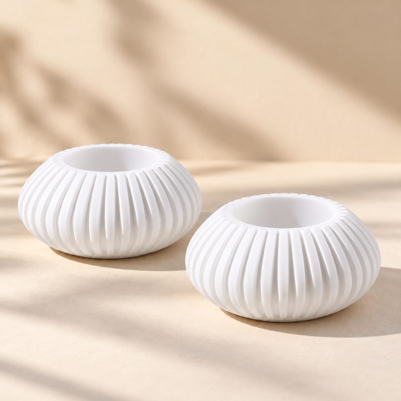 ArtNest India Ribbed Round Agarbatti, Incense & Candle Holder Silicone Mould