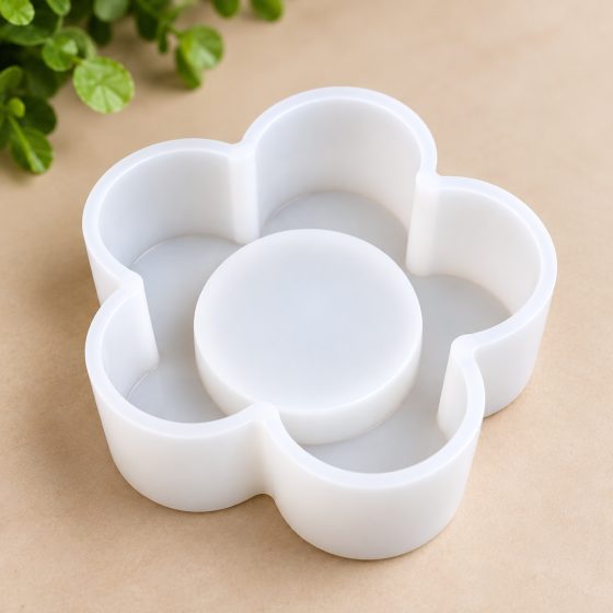 ArtNest 5-Petal Flower Tealight Candle Holder Silicone Mould