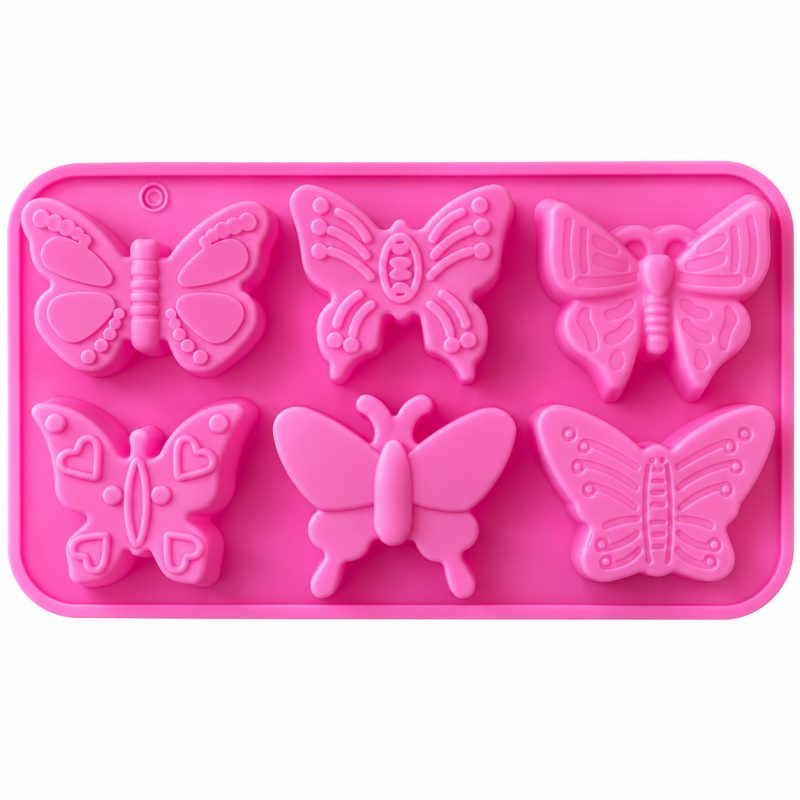 6 Cavity Butterfly Silicone Mould – Assorted Butterfly Designs