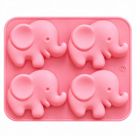 ArtNest 4 Cavity Elephant Silicone Mould