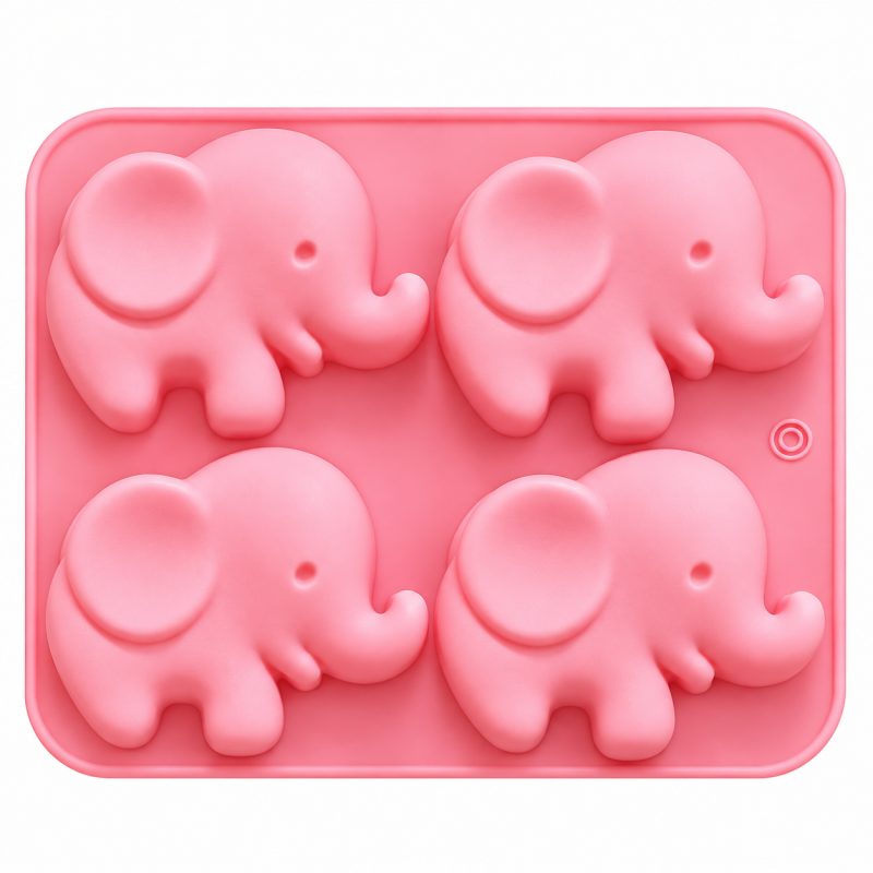 ArtNest 4 Cavity Elephant Silicone Mould