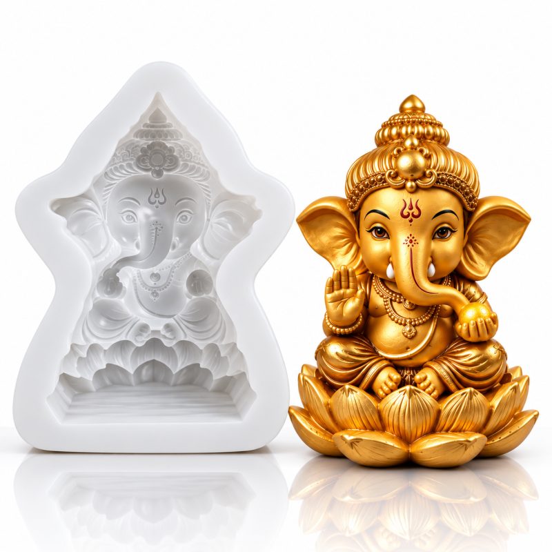 LOTUS GANESHA MOULD