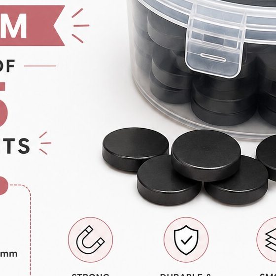 Magnet Coin 15MM — Pack of 25