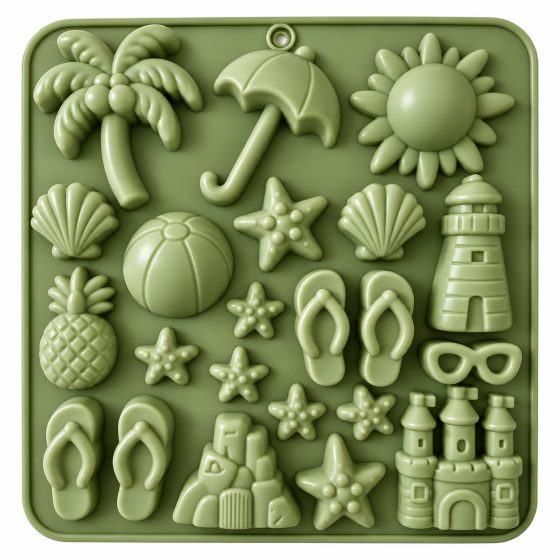 Beach Theme Silicone Mould | 30-in-1 DIY Craft Mould | ArtNest India