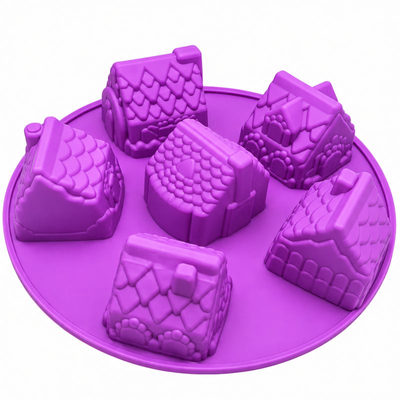 6 Cavity 3D House Mould