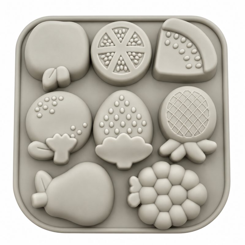 Artnest 8 Cavity Fruit Silicone Mould for Concrete Casting, Plaster & Resin Art