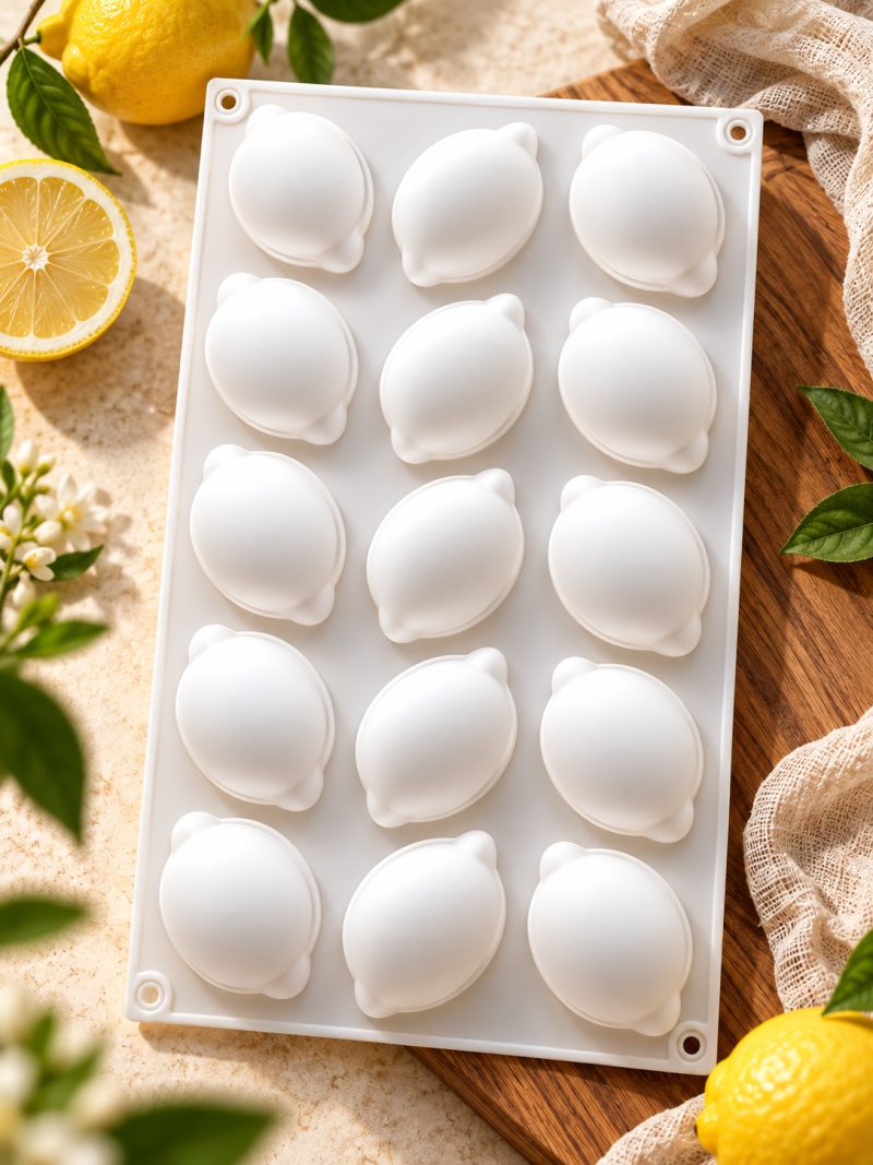 15 Cavity Lemon Silicone Mould | DIY Craft & Casting