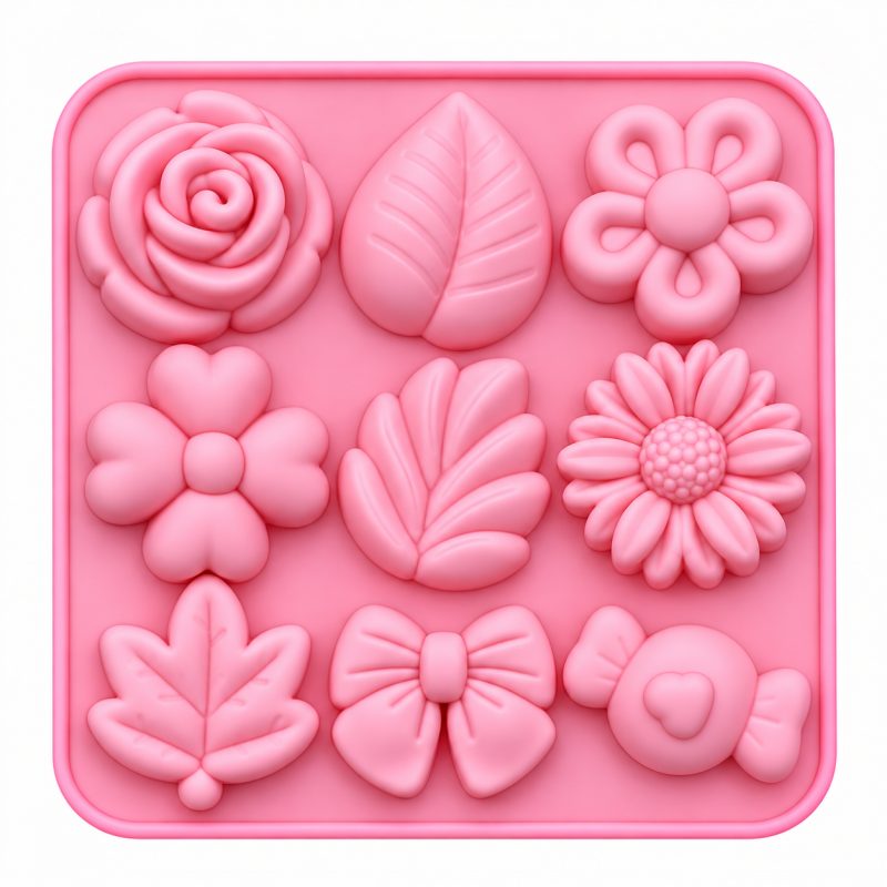 9 Cavity Flower Mould