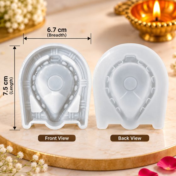 ArtNest India Traditional Decorative Diya Silicone Mould for DIY Diya Making — image 2