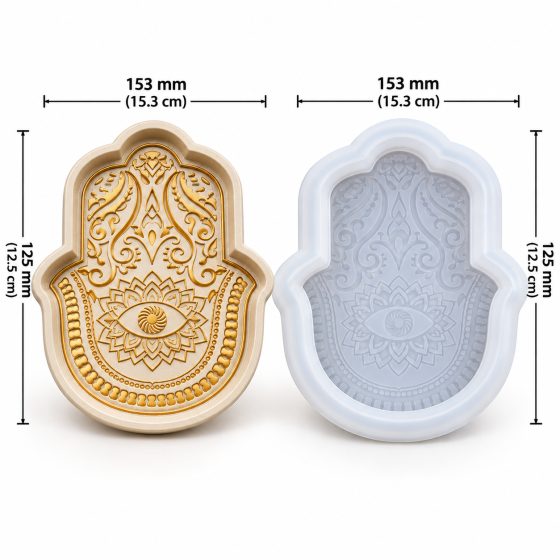 Artnest Hamsa Hand Silicone Mould for Concrete Art, Resin Art & Decorative Tray Making — image 1