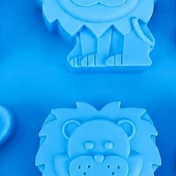 6 Cavity Lion Hippo Silicone Mould