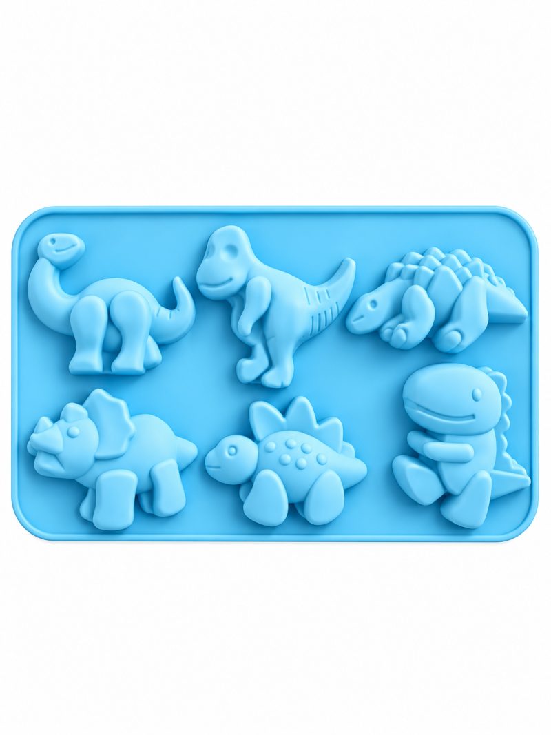 6 Cavity Dinosaur Silicone Mould