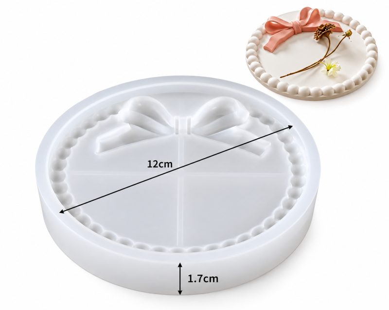 Round Bow Bubble Bead Tray Silicone Mould