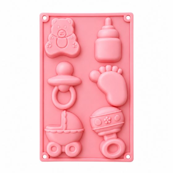 ArtNest India 6 Cavity Baby Shower Silicone Mould